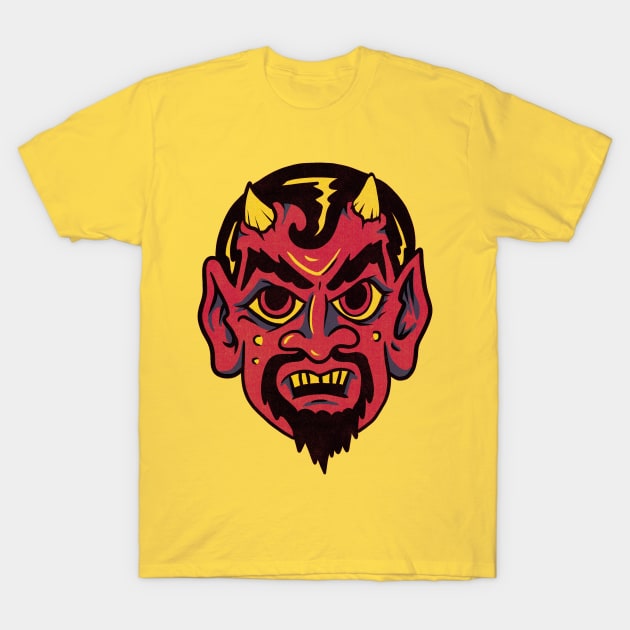 Vintage style devil T-Shirt by SlinkSkull